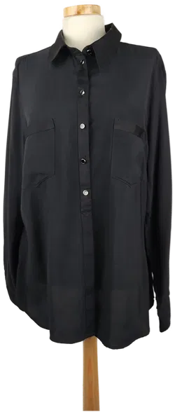 Sixth Sense Damenbluse schwarz langarm - XXXL/46 - Bild 1