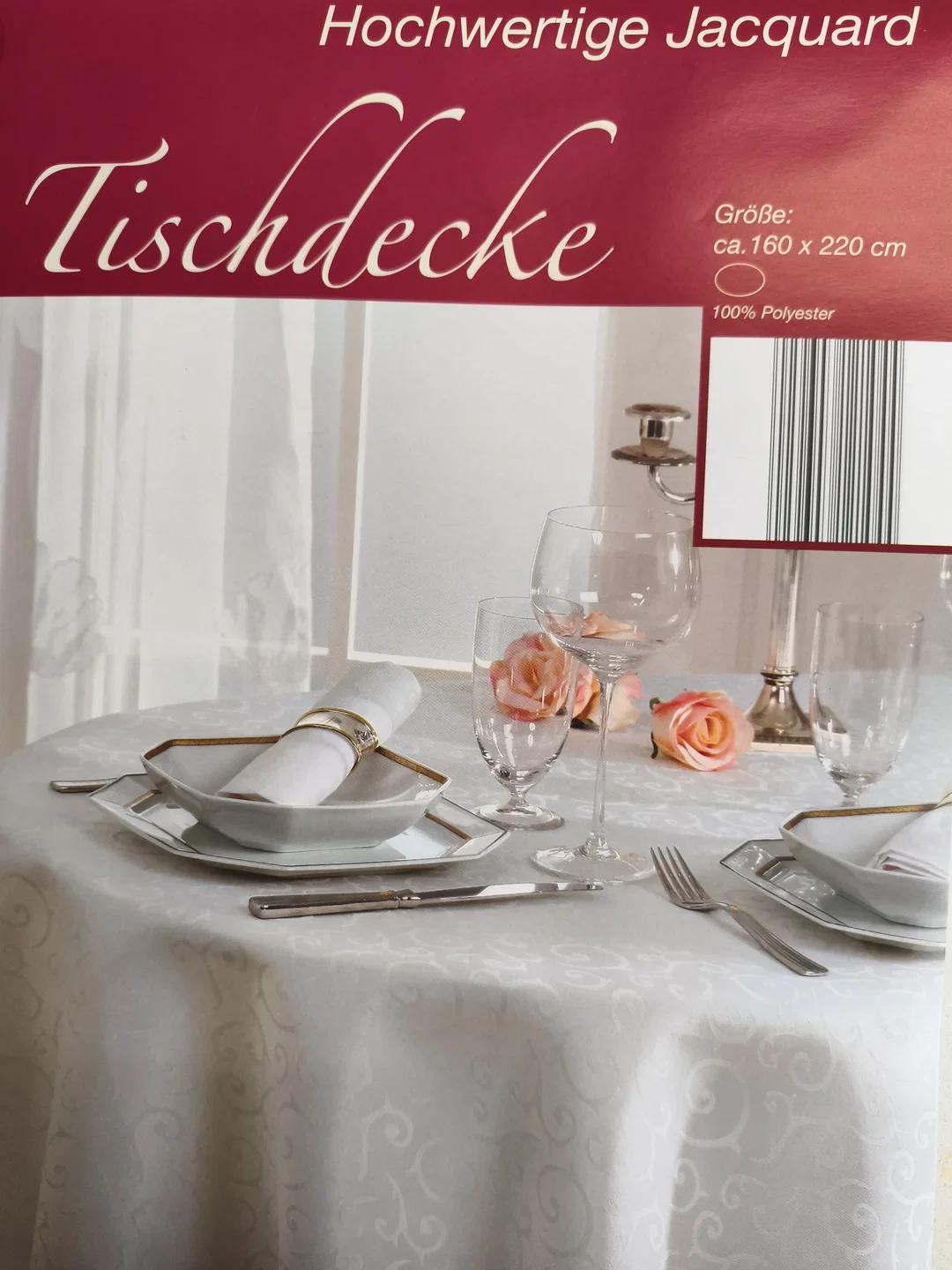 Hochwertige Tischdecke, Oval - Bild 1