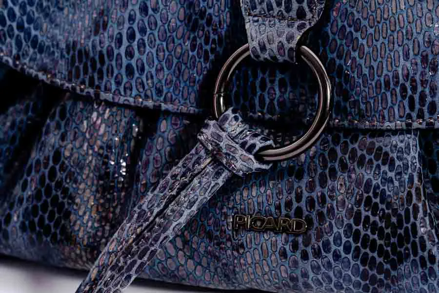 Picard Tasche Reptil Kroko Lackleder  – Bild 3