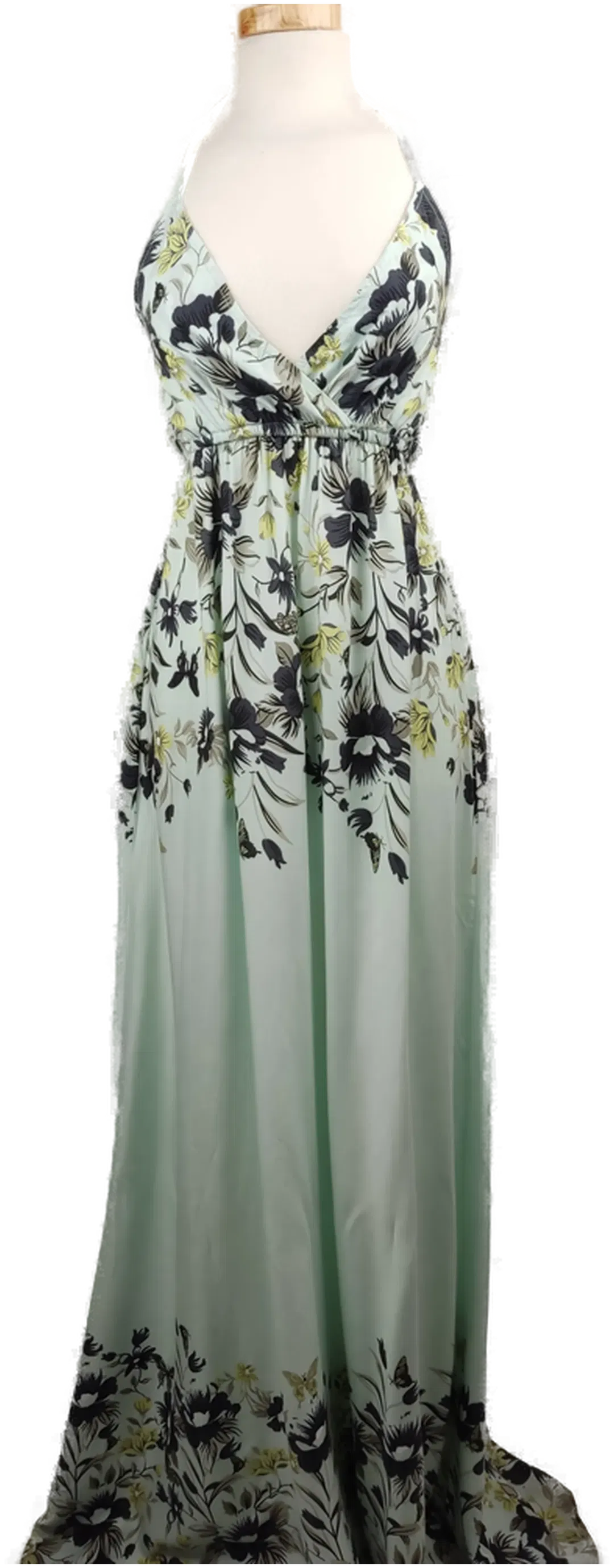 ONLY Damen Sommerkleid hellgrün mit Blumenmuster - XS/34 - Bild 1