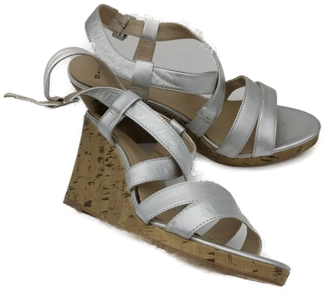 Minozzi  Milano Damenriemensandalen, silber, Größe: 40 – Bild 3