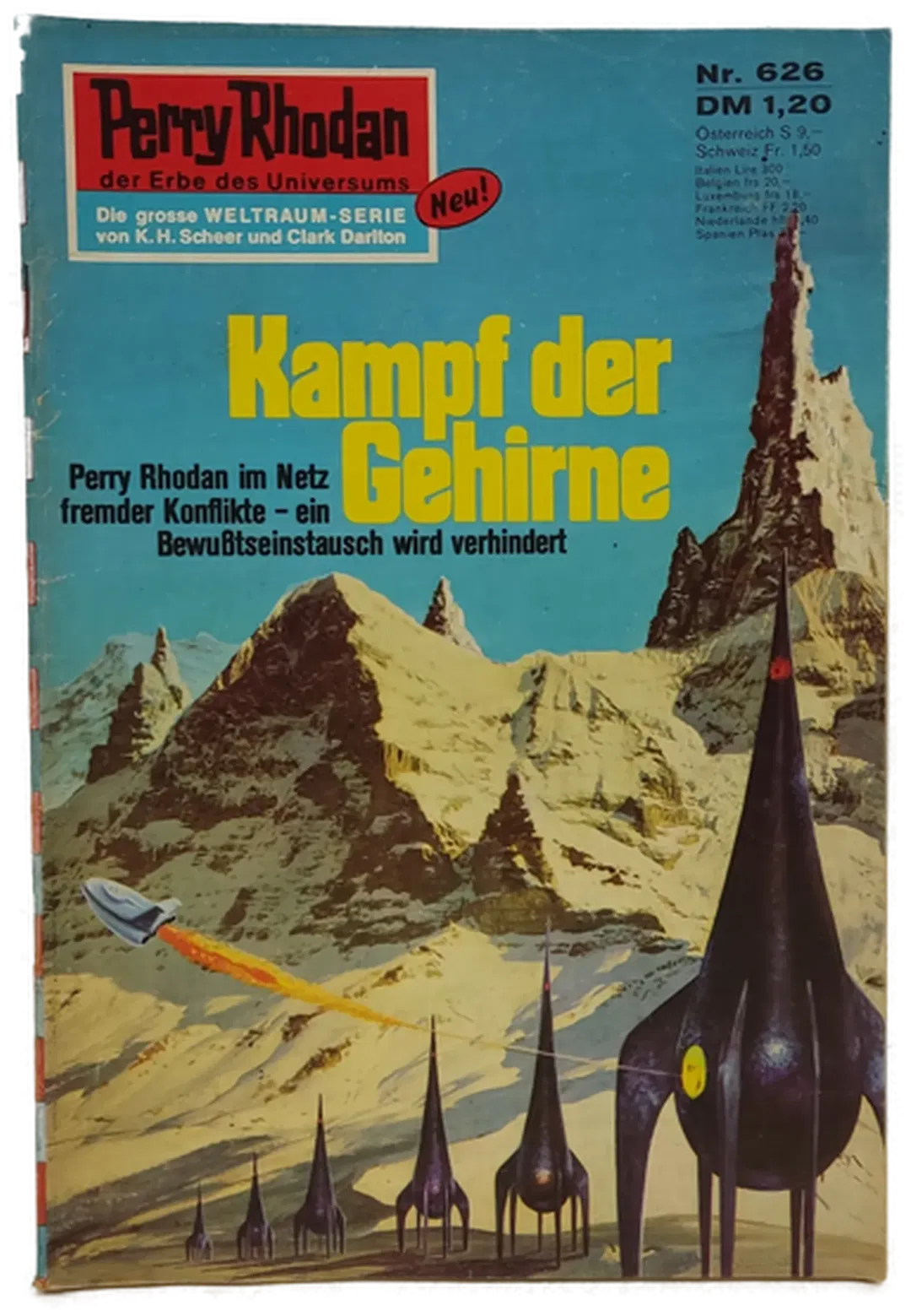  Romanheft Perry Rhodan Kampf der Gehirne Erstauflage Nr.626 - Bild 1