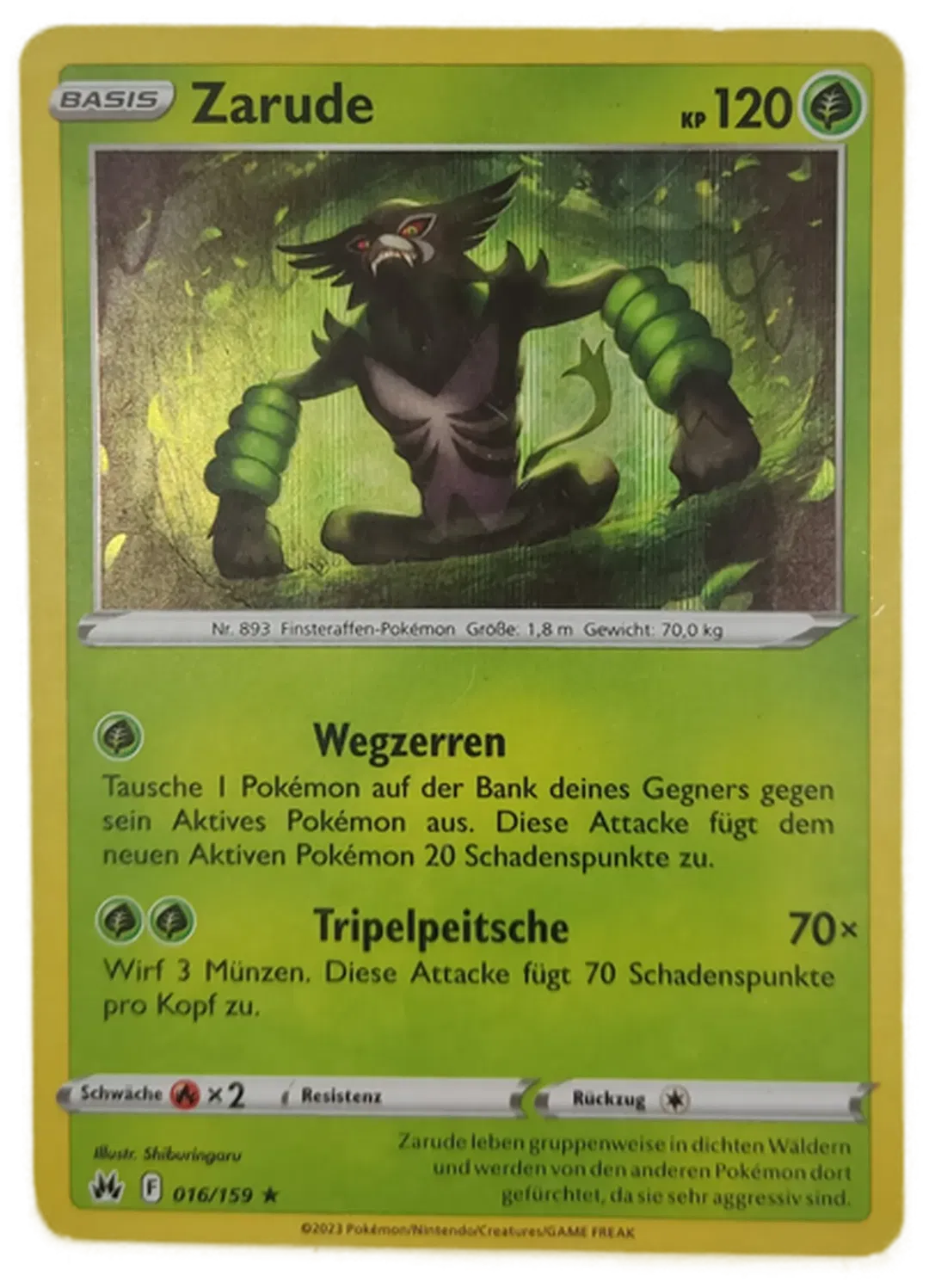 Pokémon Sammelkarte Basis Zarude - Bild 4