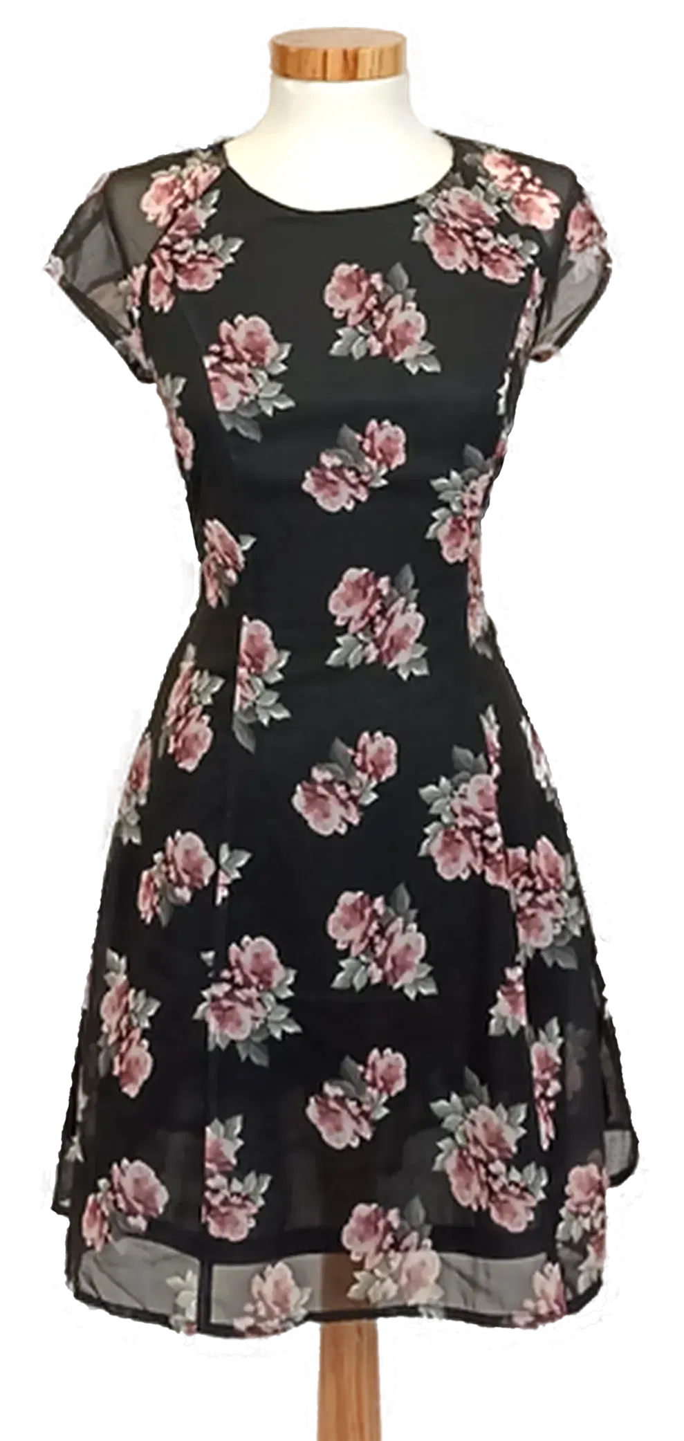 H&M Divided Minikleid geblümt Gr. 38 - Bild 1