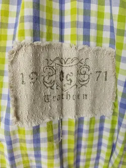 Herren Trachtenhemd Sonstige Kariert Baumwolle Gr. M (48) | Alpen-Charme - Bild 4