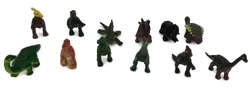 Kleine Dinosaurier Figuren aus Gummi ca 6cm Konvolut 12 Stück  - Bild 3