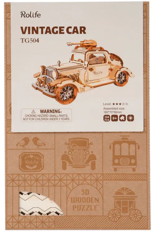 Rolife Vintage Car Holzpuzzle (164 tlg.) – Bild 2
