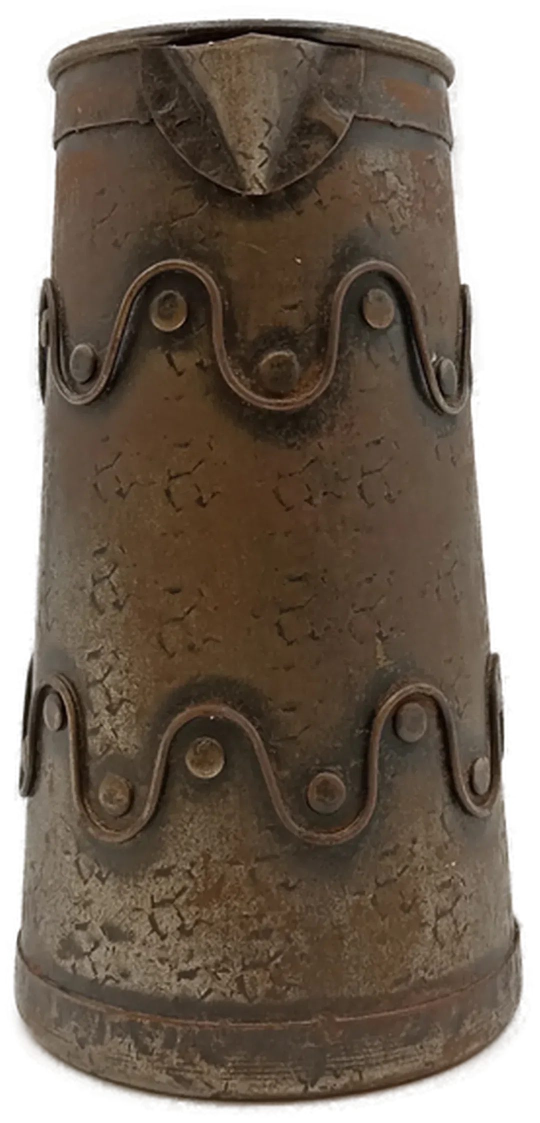 Vintage Metallkrug mit Wellenmuster – Bild 5