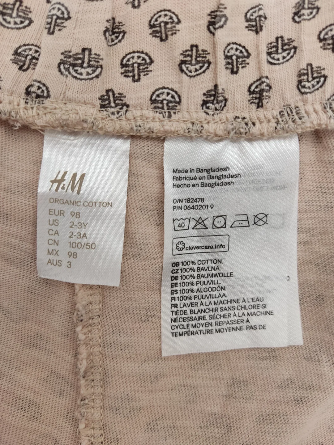 H&M Kinder Shorts rosa Gr.98 – Bild 3