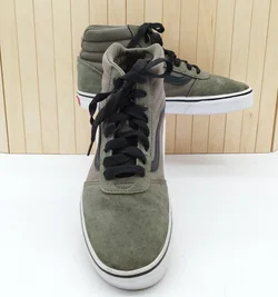 Vans Leder Sneaker Olivgrün 40,5 | Casual-Jeans-Begleiter - Bild 1