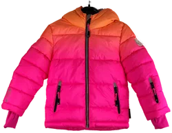 Kinder-Steppjacke Größe 110 Pink-Orange | Winterliebling