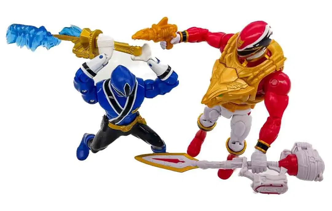 Set mit 2 Power Ranger Blue & Power Ranger Red von Mattel - Bild 4