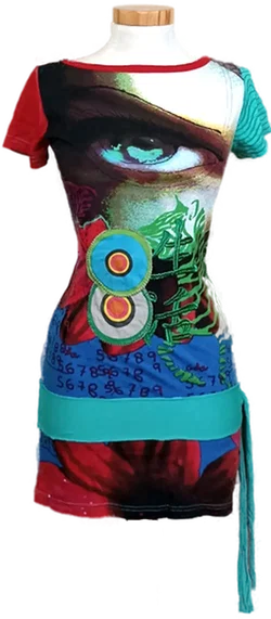 Desigual Damenshirt gemustert Gr. S