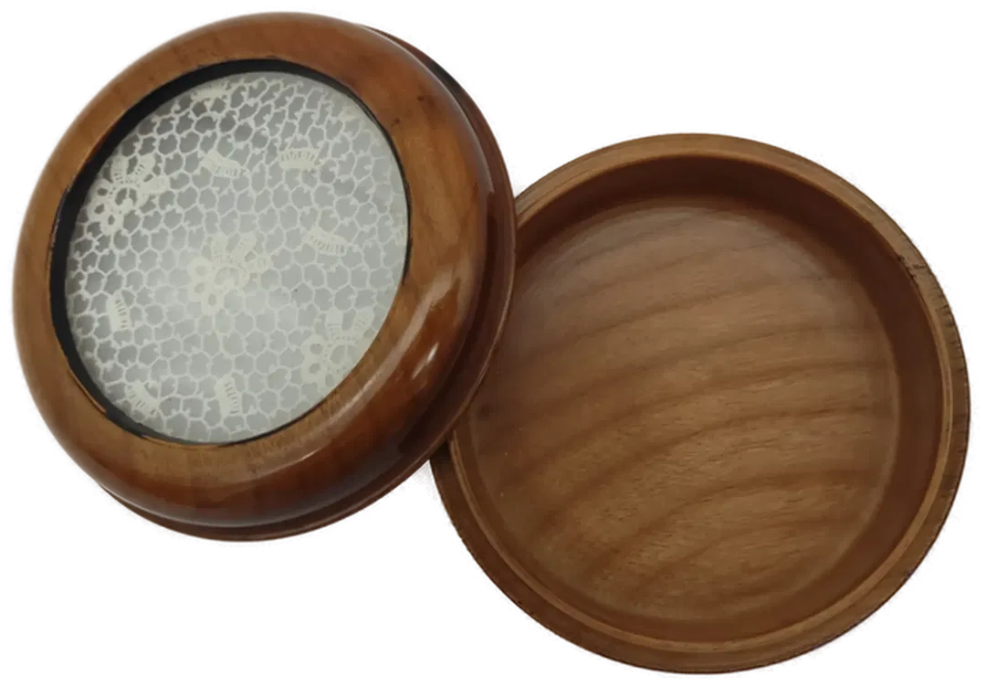 Holzschatulle mit Glasdeckel - Bild 4