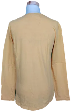 Benetton Mädchen Langarm Shirt gelb mit Pailetten - 150 cm - Bild 2