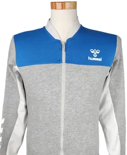 Hummel Herren Zip-Jacke, grau/blau - Gr. S - Bild 3