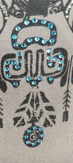 Damen Longshirt edc By Esprit Bedruckt Gr. 40 | Strass Schatz - Bild 9