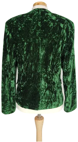 Gabriella Moden Damen Samt-Blazer grün - S/36 - Bild 2