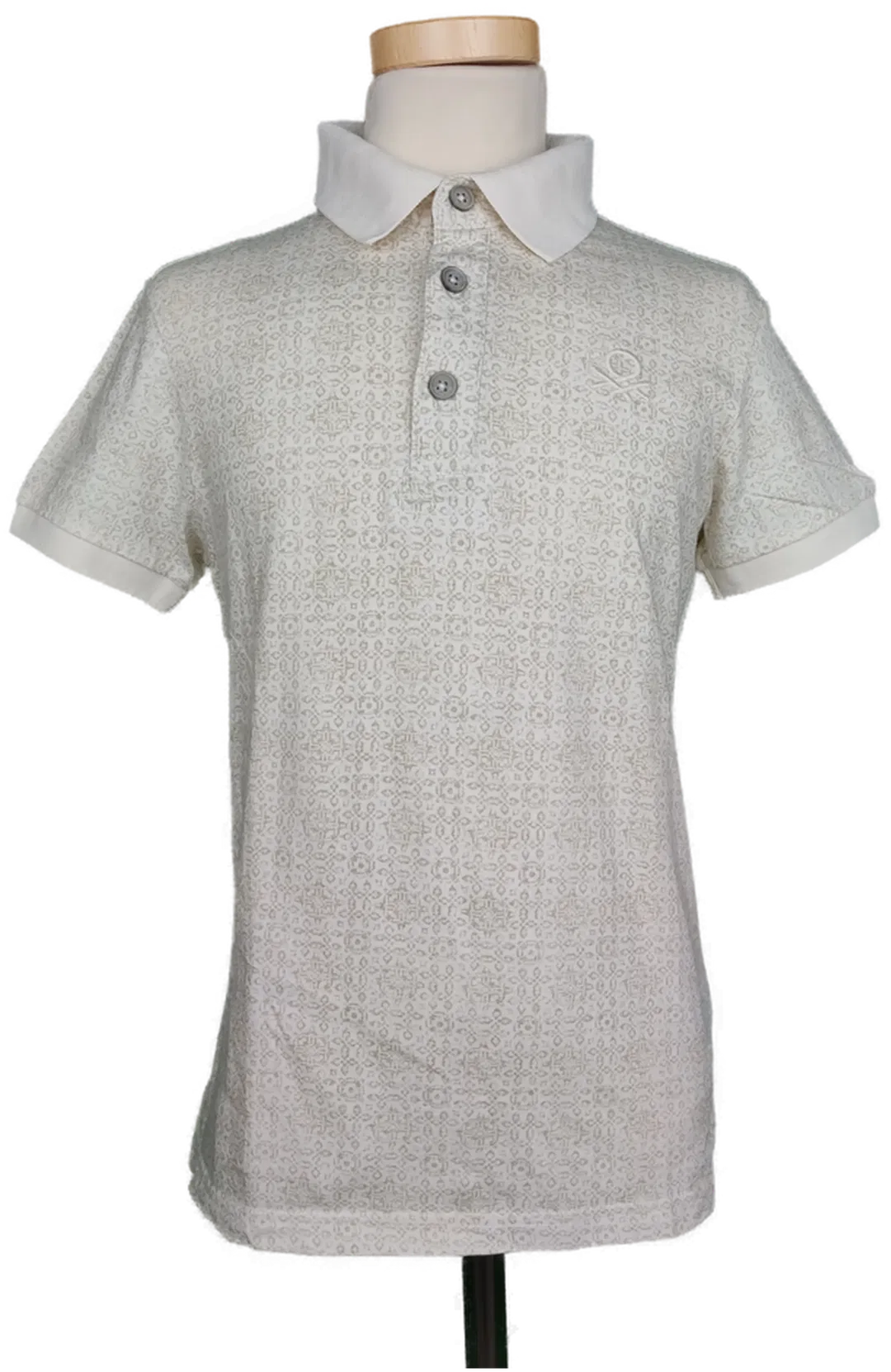 Benetton Jungen Poloshirt cremeweiß - 140 - Bild 1