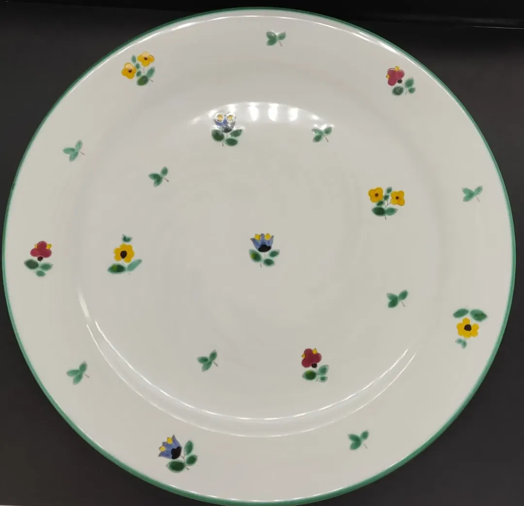 Gmundner Porzellan/Keramik Streublumen Speiseteller ∅ ca 28cm - Bild 4