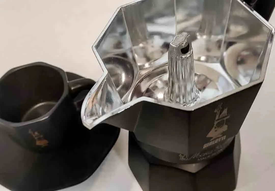 Bialetti Moka Express Set Schwarz Espressokocher 2 Tassen OVP – Bild 4