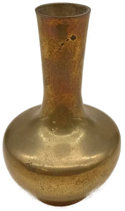 Vintage Messing Knospenvase mit langem Hals – Vorschau 3