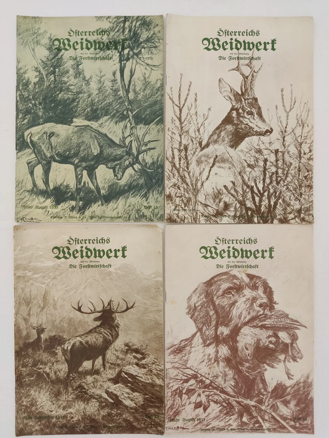 Österreichs Weidwerk - 16 Hefte - Jagdmagazin 1933 – Bild 3
