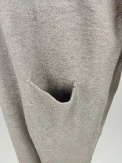 Strickkleid langarm mit Rundhalsausschnitt, braun mit Taschen, Größe 38 (geschätzt) - Bild 2