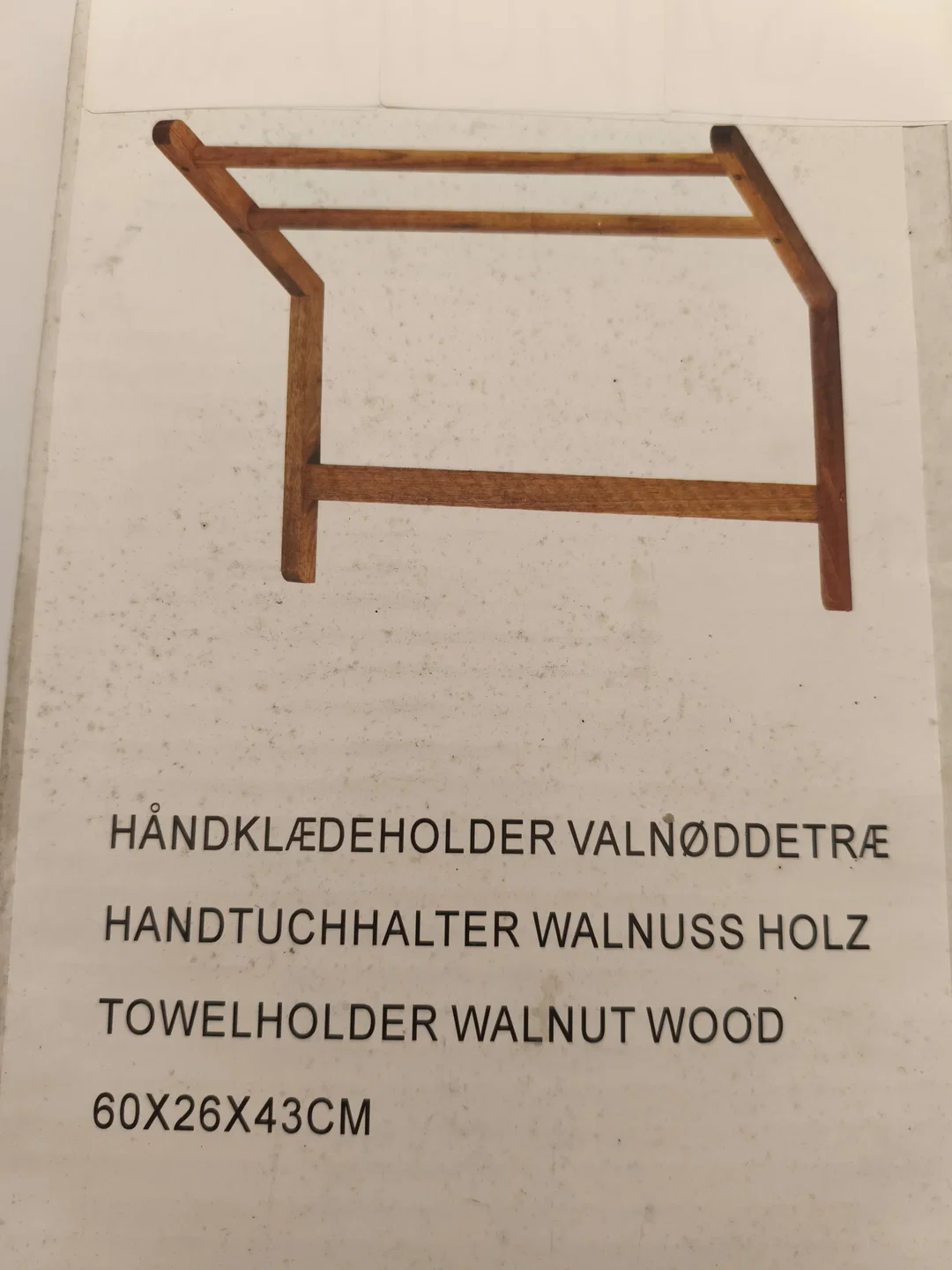 Handtuchhalter Walnussholz, neu und originalverpackt - Bild 4