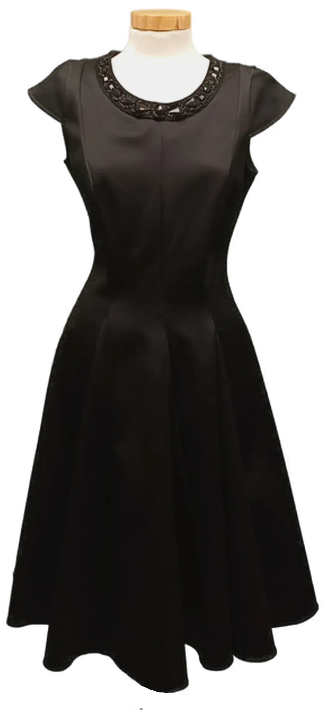 Orsay Damen Strech-Satin-Midikleid schwarz Gr. S - Bild 1