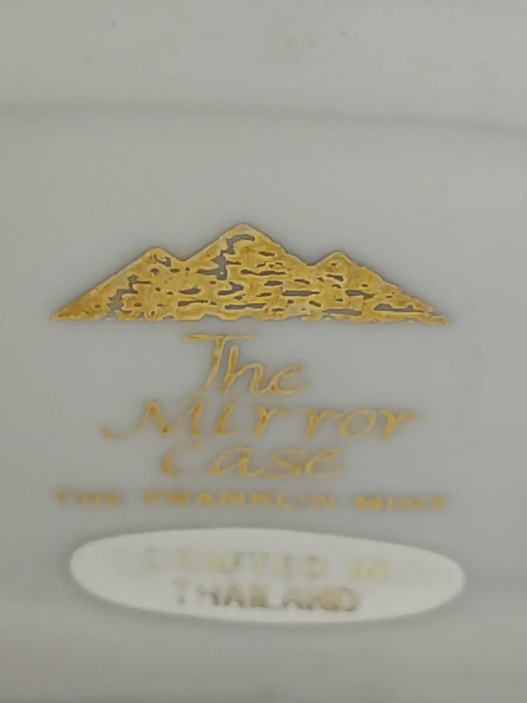 Goldener Spiegelhäuses von Tutanchamun Porzellan & Zertifikat von Franklin Mint | Limitierte Rarität – Bild 7