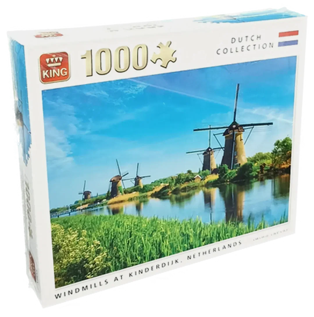 King Puzzle 1000 Teile Windmühlen (OVP)  - Bild 1