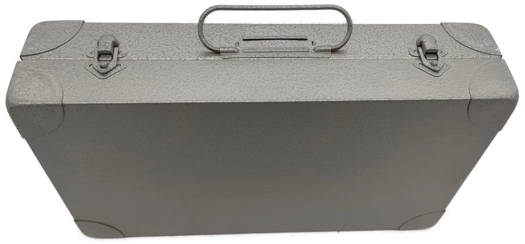Vintage 2 Stk. elegante Aufbewahrungsboxen für 144 Diarahmen – Bild 2