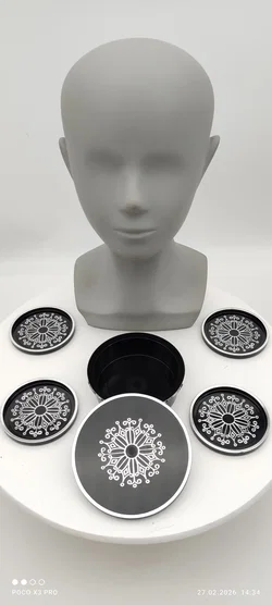 Untersetzer-Set 4-tlg., Sonstige, Dänemark-Deckeldose | Skandi-Schatz - Bild 5