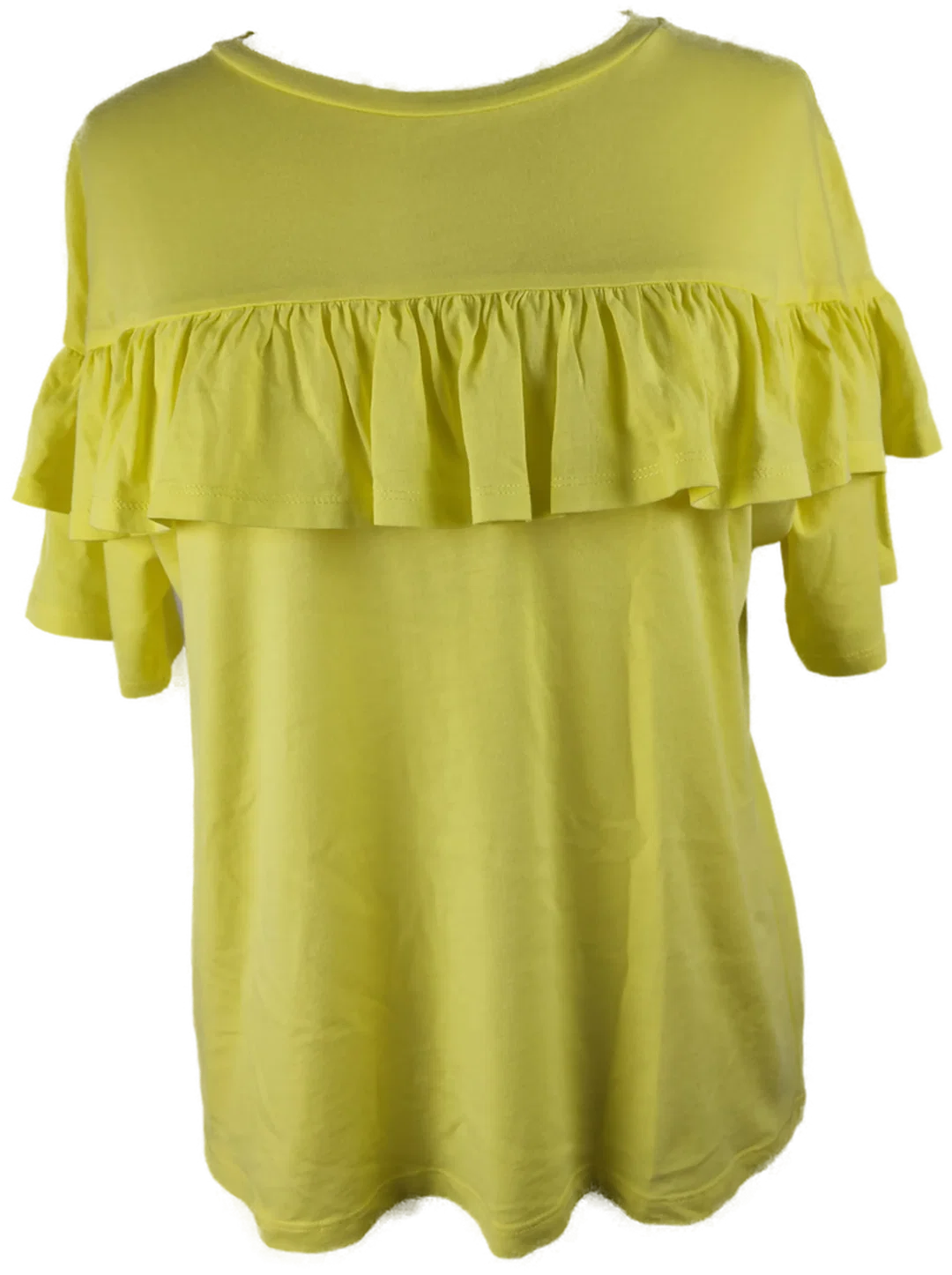 MANGO Damen T-Shirt Unifarben Gr. 40 | Zeitloses Basic - Bild 1