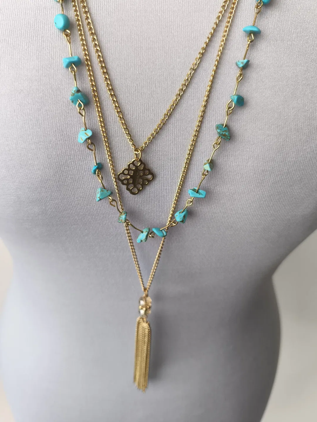 Halskette, 3-teilig, Modeschmuck - Bild 1