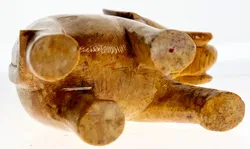 Kunstvoller Speckstein-Elefant – Handgefertigtes Unikat in warmen Erdtönen - Bild 3