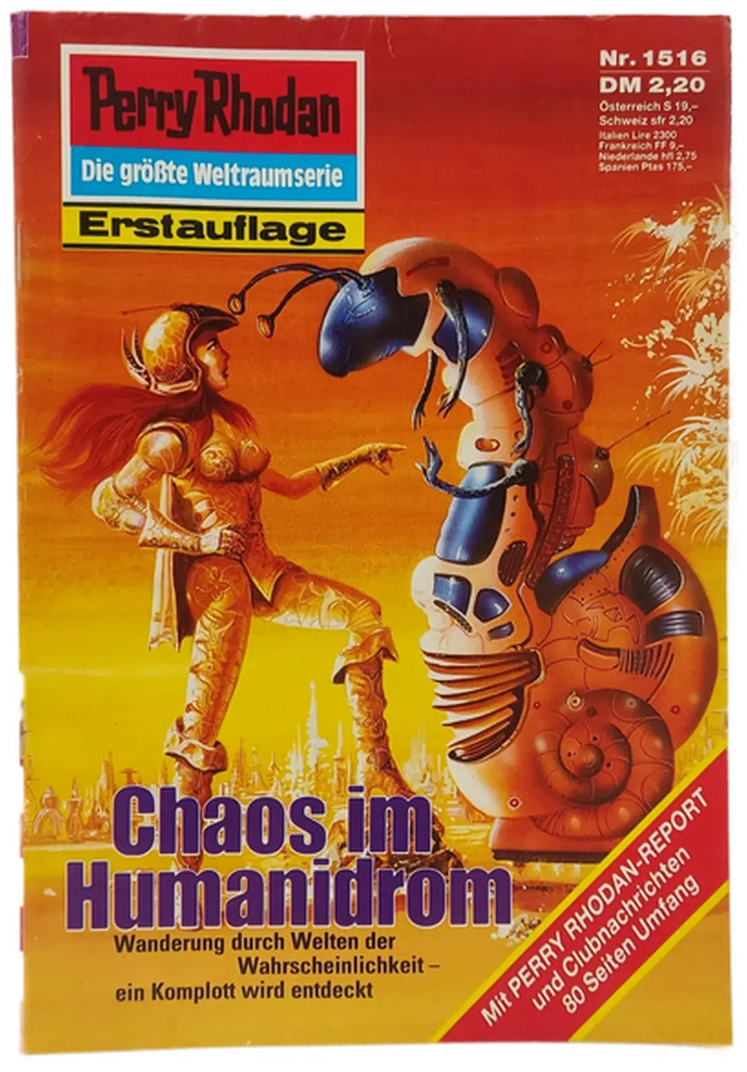 Romanheft Perry Rhodan Chaos im Humanidrom Erstauflage Nr. 1516 - Bild 1