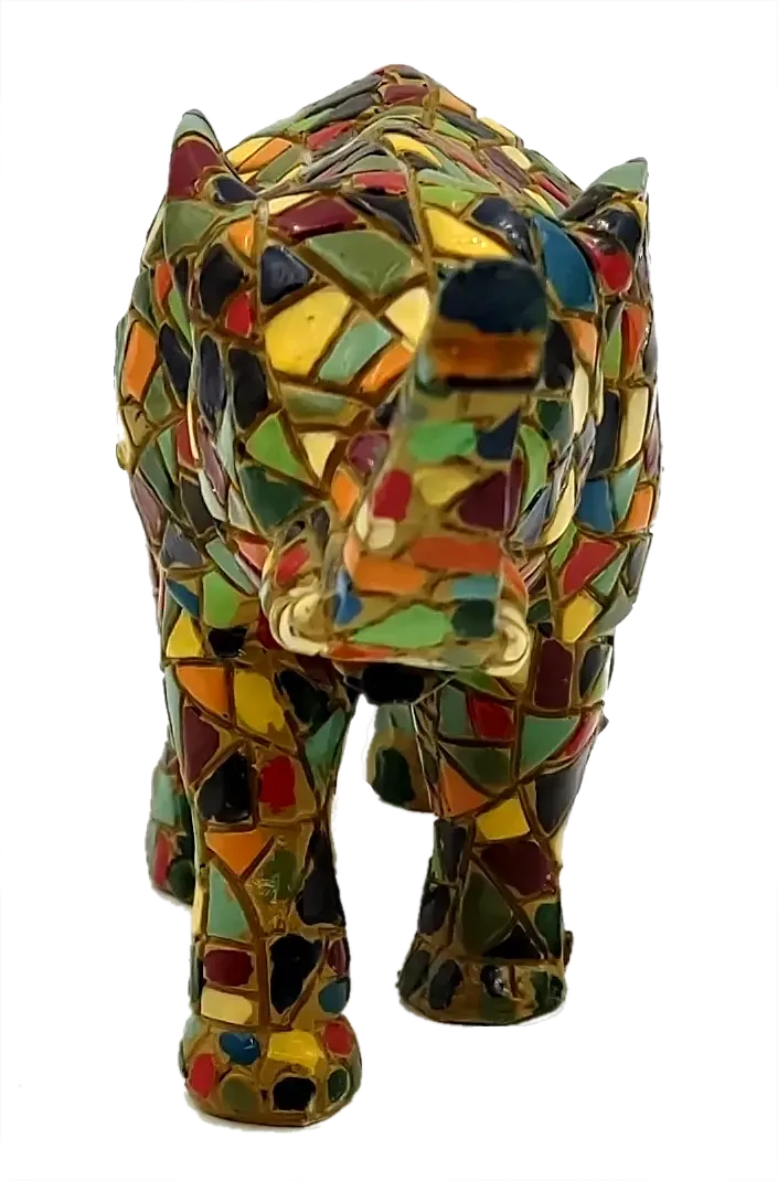 Mosaik Elefant - Gaudí‑Stil – Bild 4