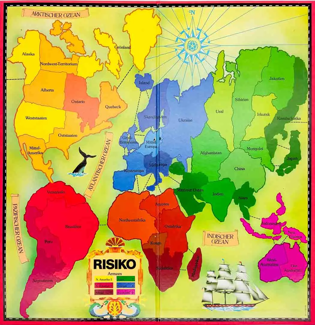 Parker Risiko -Das Strategie-Spiel Gesellschaftspiel/Brettspiel – Bild 2