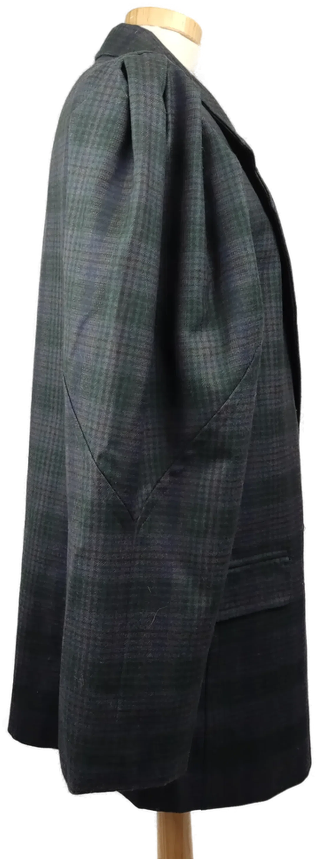 Miss Clementino Damenblazer Vintage blau grün-kariert - L/40 – Bild 3