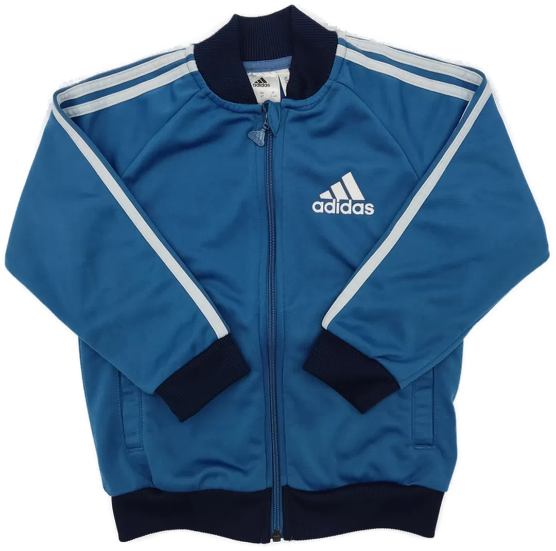 Adidas Kinder Jacke blau Gr.104 - Bild 4