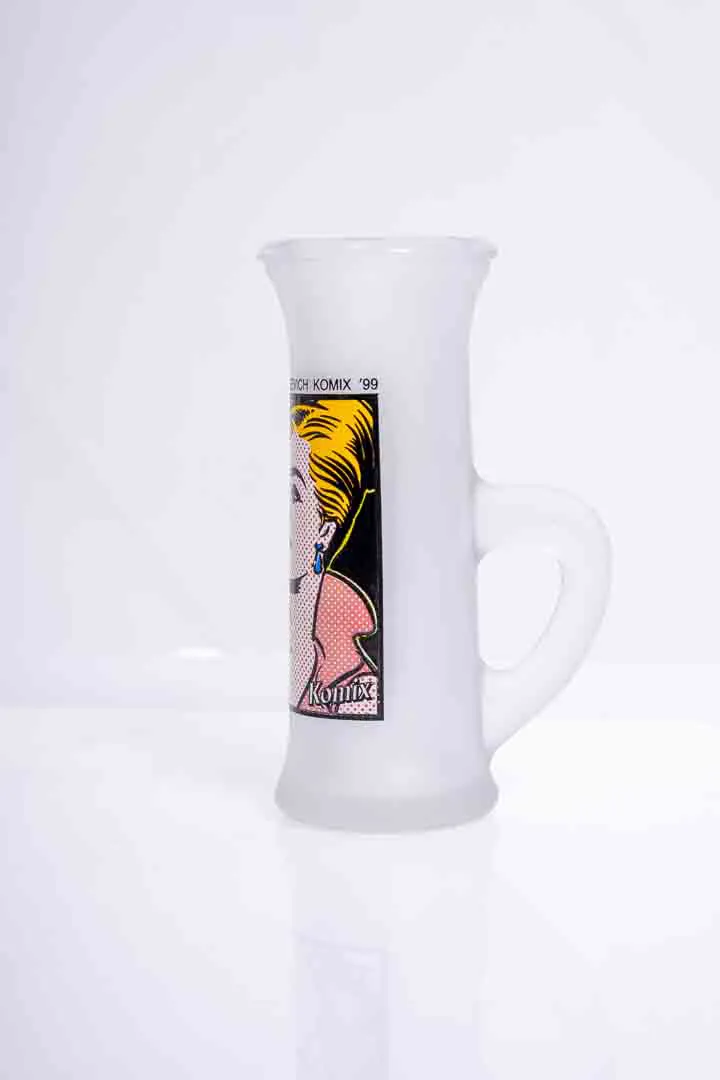 KEGLEVICH Komix '99 Wodka Schnapsglas Set mit Pop Art Motiv (4 Stück) – Bild 2