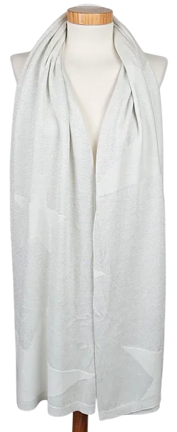 BONITA Damen Schal  - weiß/silber - Bild 2