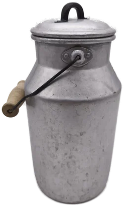 alte Milchkanne, Aluminium, 3L, Deko – Vorschau 1