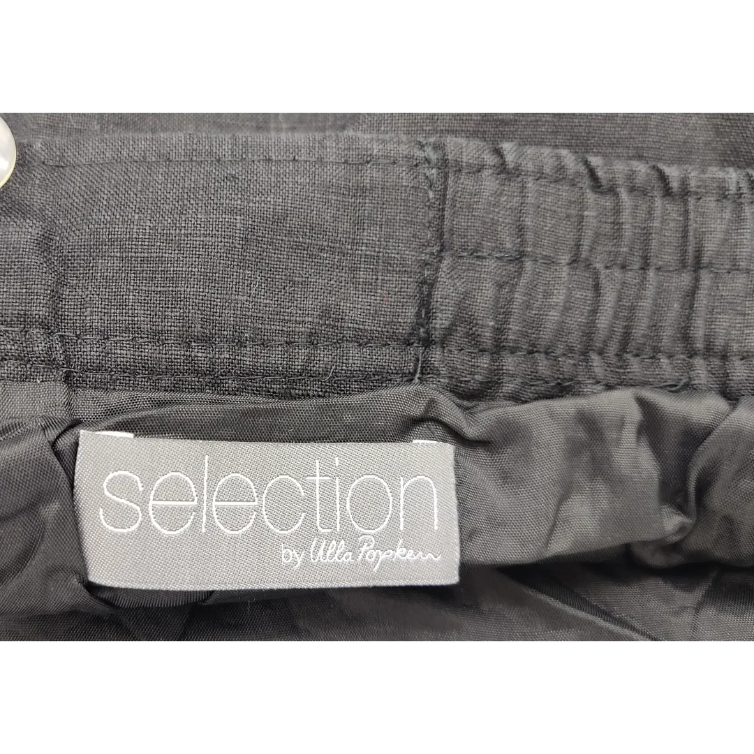 selection by Ulla Popken Leinenrock schwarz - Gr. 50 – Bild 3