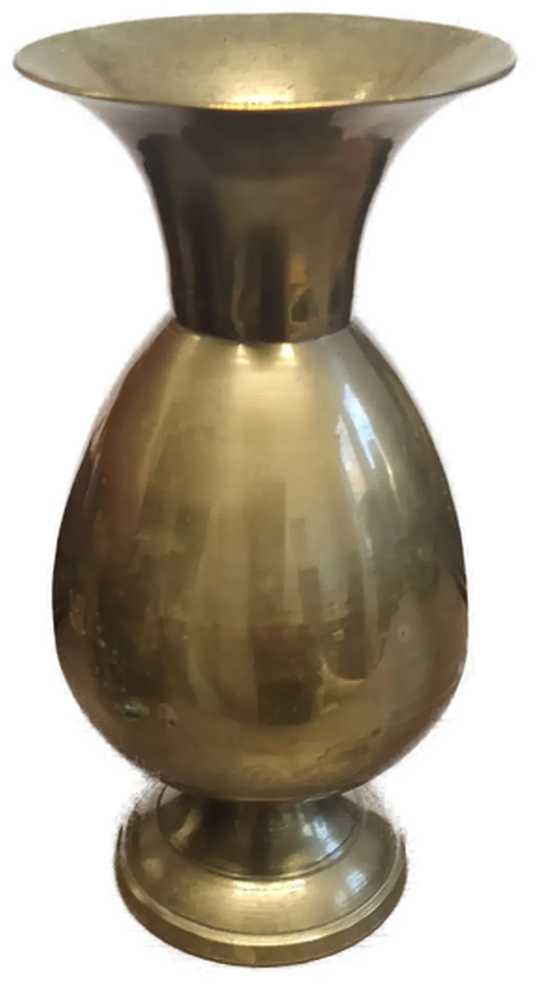Goldfarbene Vase aus Messing, Höhe 12cm - Bild 1