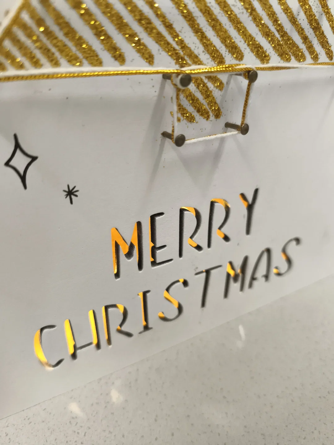 Dekobild Weihnachten, Holz, Merry Christmas – Bild 3