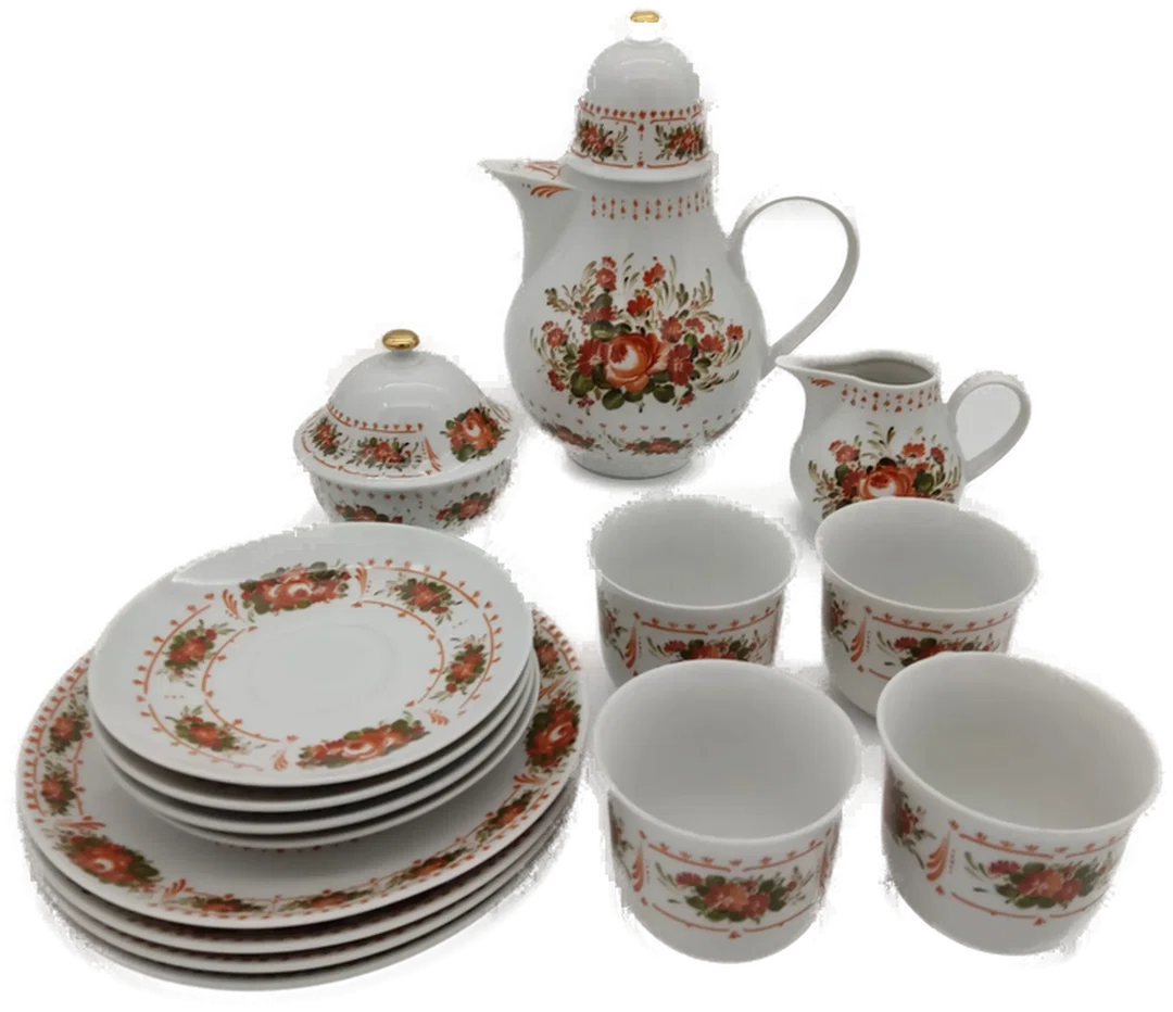 Kaffeeservice 4-Teilig Sonstige Porzellan | Retro-Charme - Bild 1