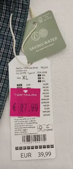 Tom Tailor - Herrenhemd Gr. XL - Bild 5